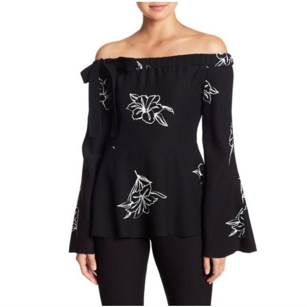 DEREK LAM 10 CROS-BY Off the Shoulder Top size 8